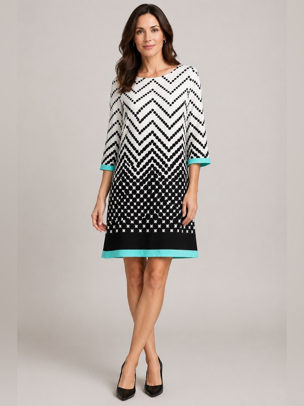 Eliza J | Dresses | Eliza J Geometric Print Shift Dress Size 2
